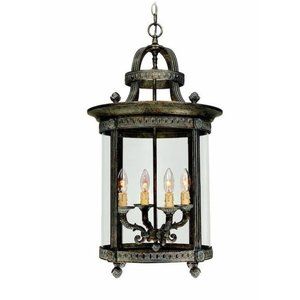 World Imports Chatham Collection 4-Light French Bronze Hanging Interior Lantern
